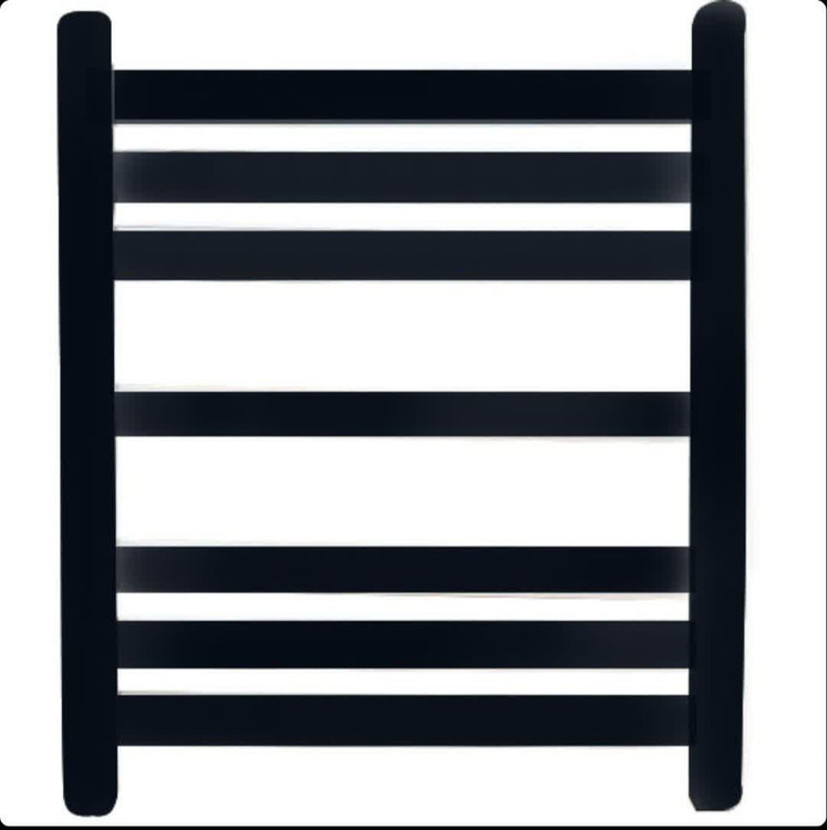 حوله خشک کن فلت آلومینیومی سایز 60 سانت مشکی