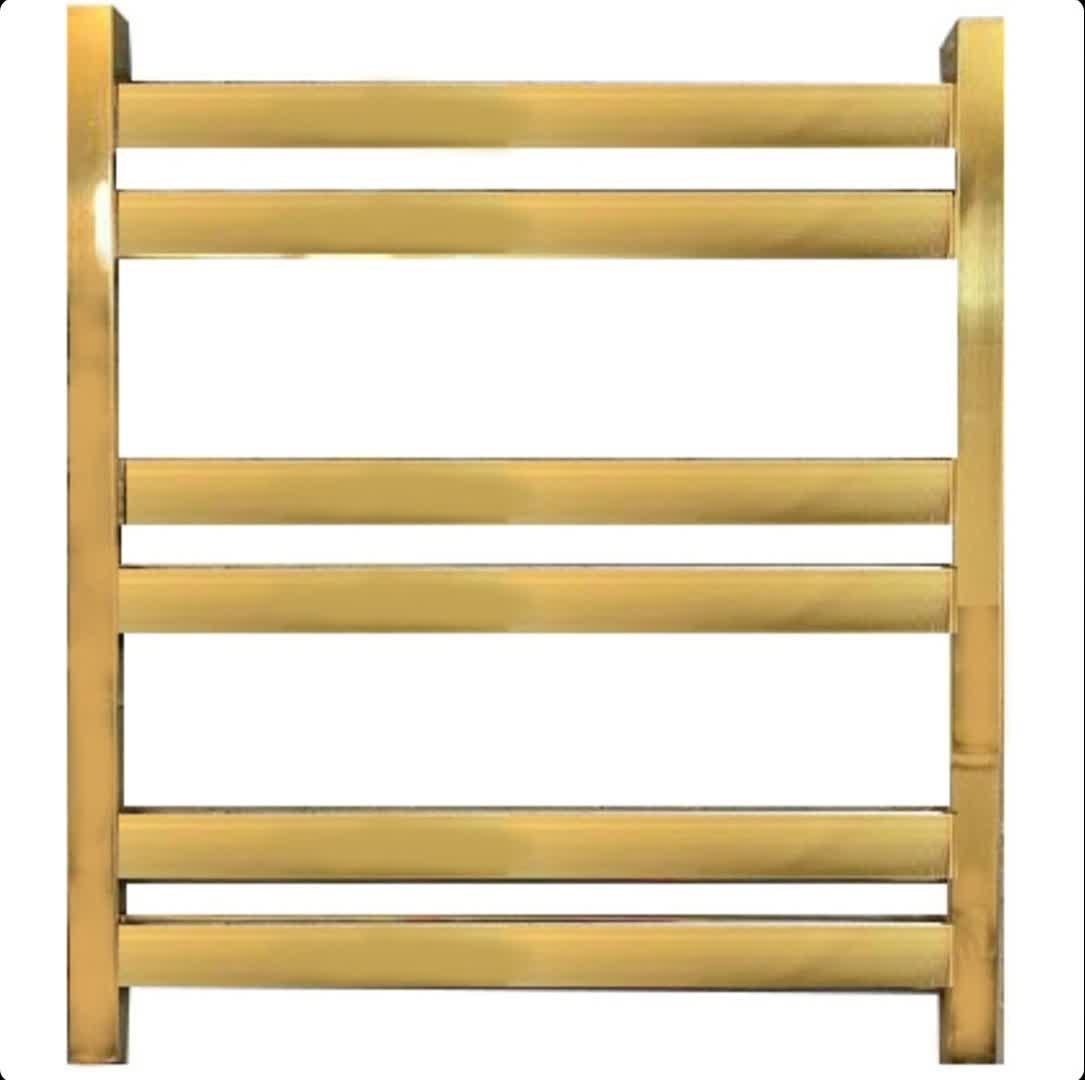 حوله خشک کن استیل فلت طلایی 60 سانت