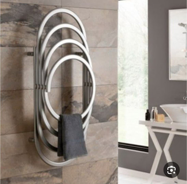 حوله خشک کن استیل دکوراتیو کروم مات دکوراتیو شیک به صورت سفارشی از کماسی اتصالات