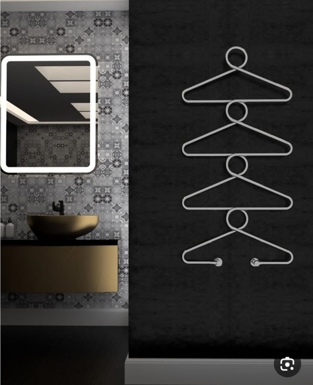 حوله خشک کن استیل با طراحی هنری و خلاقیت زیبا ضد زنگ و مقاومت بالا